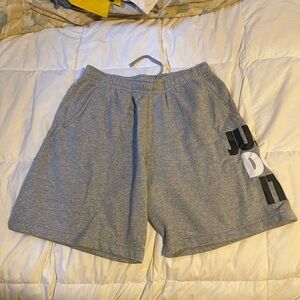 Mens Gray Nike Joggers Shorts